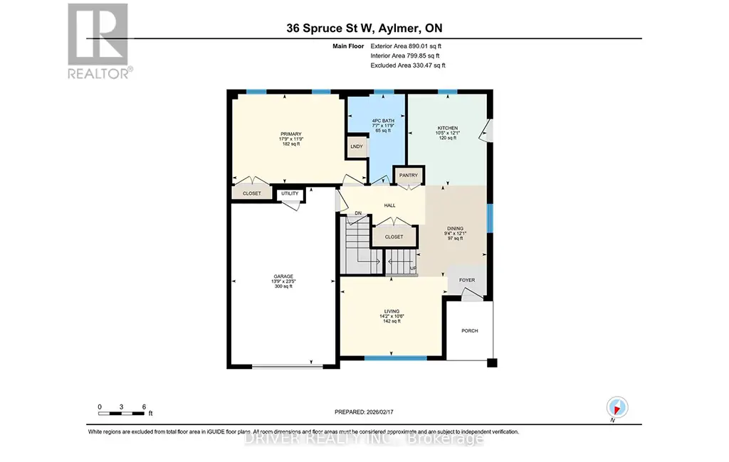 36 Spruce Street W — Floor Plan